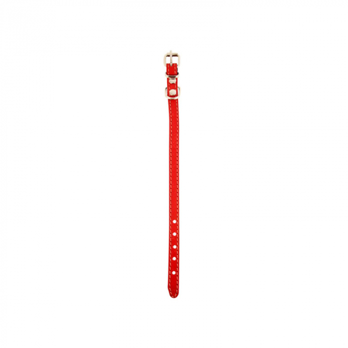 Zgarda din piele pentru caini de talie mica Nr.0 Petro 1,4 x 30 cm [2]
