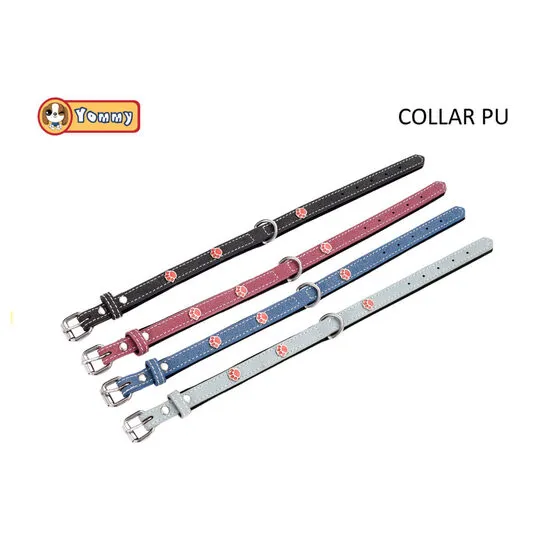Zgarda din piele PU HUELLA 2 x 42 cm