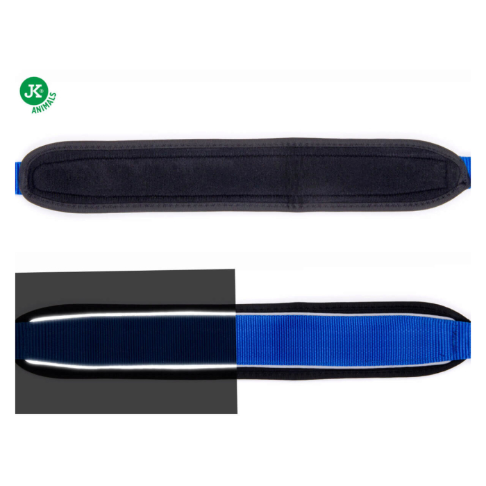Zgarda pentru caini JK Comfort L Albastra 6,4 x 47 - 56 cm [2]