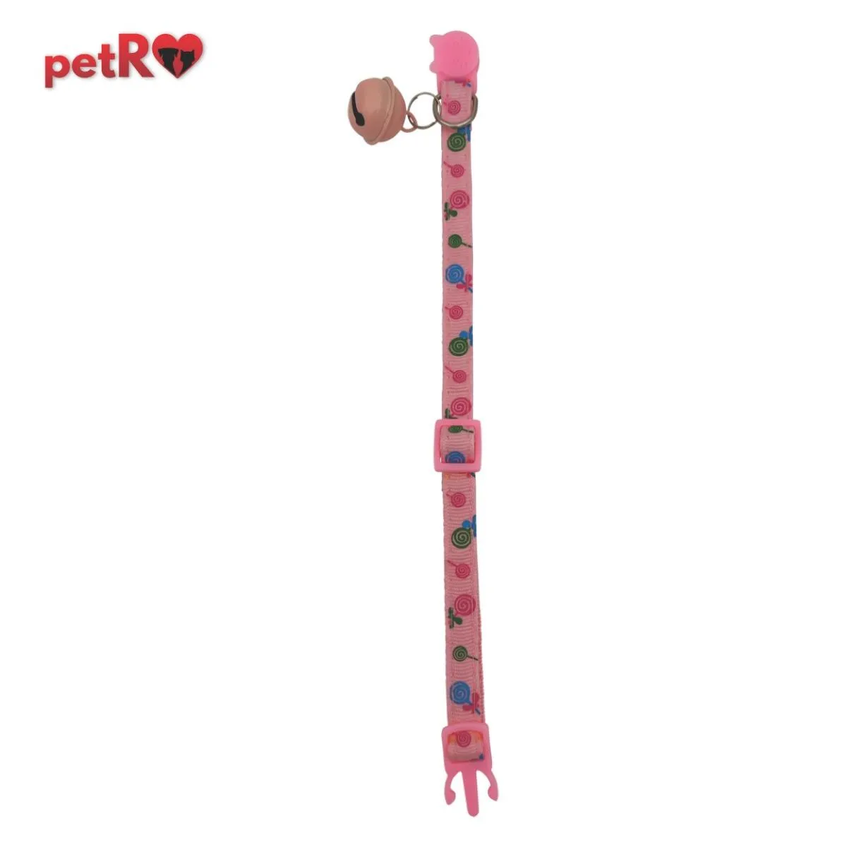 Zgarda pentru pisici cu flori roz Petro 1 / 20 - 35 cm [2]