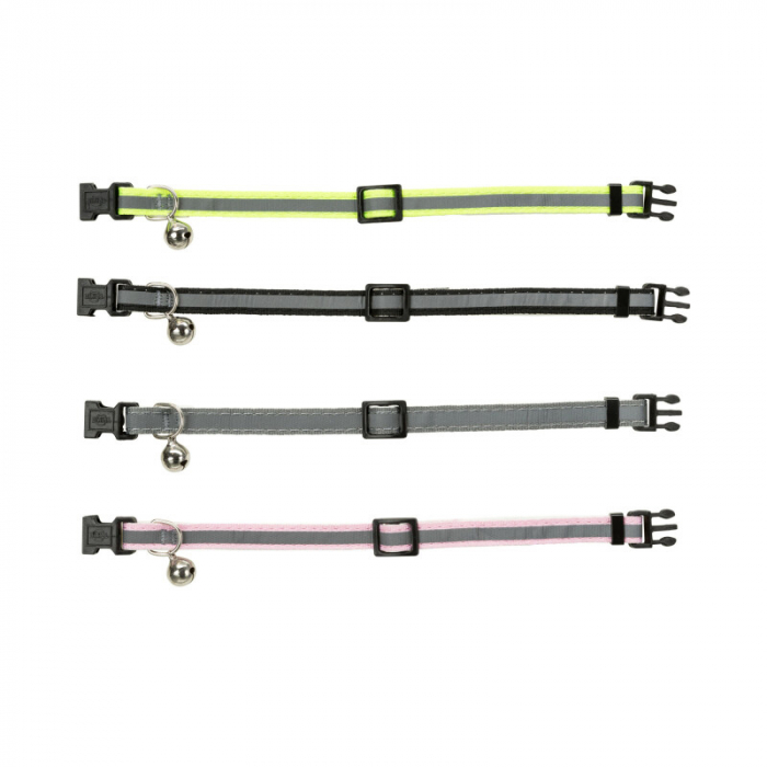 Zgarda pentru pisici Junior din nylon reflectorizant cu clopotel [2]