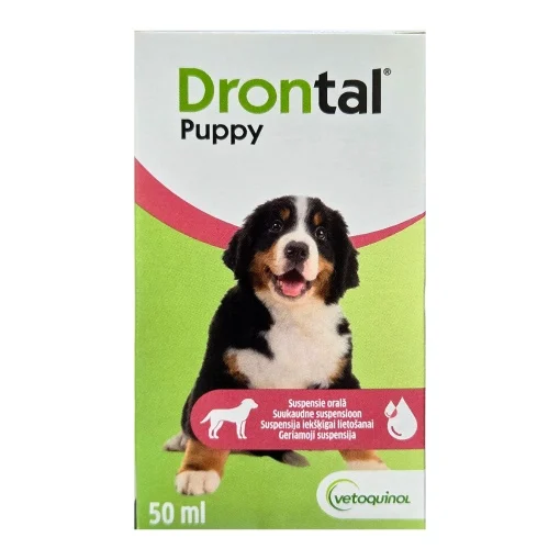 Farmacie - Antiparazitar intern pentru catei Drontal Puppy 50 ml