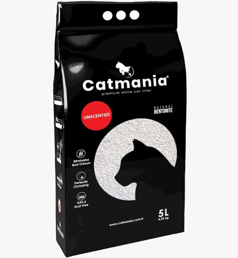Pisici - Asternut igienic pentru pisici Catmania White Natural 5L