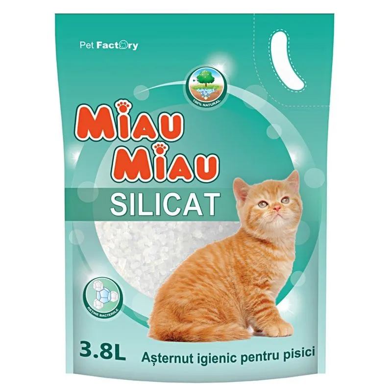 Oferte - Asternut igienic pentru pisici Miau Miau Silicat 3,8L