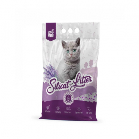 Ingrijire pisici - Asternut igienic pentru pisici Mon Petit Ami Silicat cu Lavanda 15L