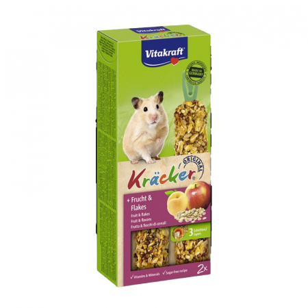 Batoane rozatoare - Batoane pentru hamsteri Vitakraft cu fructe & cereale 2 buc