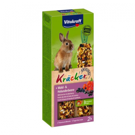 Batoane rozatoare - Batoane pentru iepuri cu fructe de padure Vitakraft 2 buc