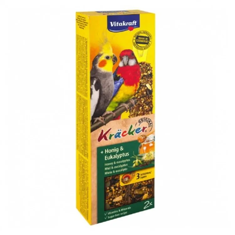 Pasari - Batoane pentru nimfe Vitakraft cu miere & eucalipt 2 buc
