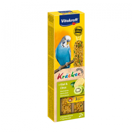 Batoane pasari - Batoane pentru perusi Vitakraft cu kiwi & lamaie 2 buc