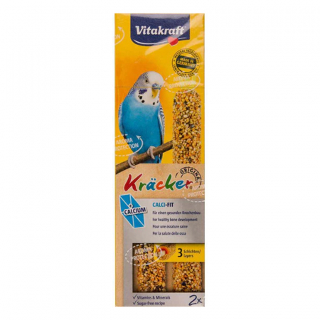 Batoane pasari - Batoane pentru perusi Vitakraft cu calciu & miere 2 buc