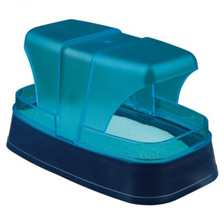 Accesorii rozatoare - Cadita de nisip pentru rozatoare 17 x 10 x 10 cm albastru/turcuaz