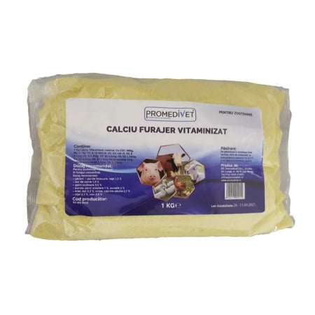 Suplimente & Vitamine - Calciu furajer vitaminizat 1 kg
