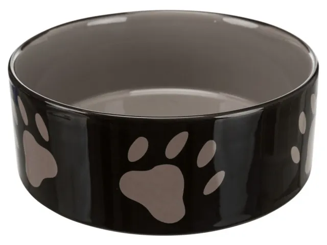 Accesorii caini - Castron ceramic pentru caini Trixie Labute 0,3 l / 12 cm