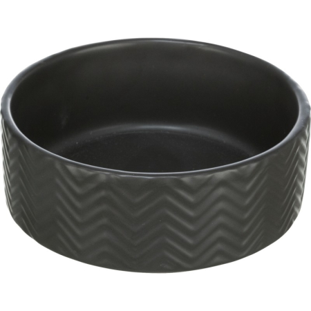 Pisici - Castron ceramic Trixie Negru 0,4 L / 13 cm