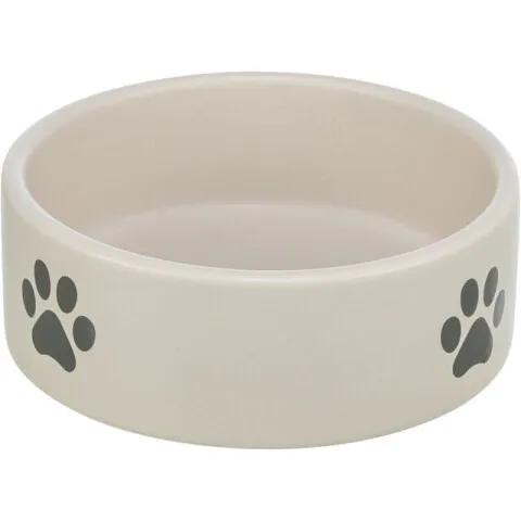 Pisici - Castron ceramic pentru pisici Trixie Labute 0,3 l / 12 cm
