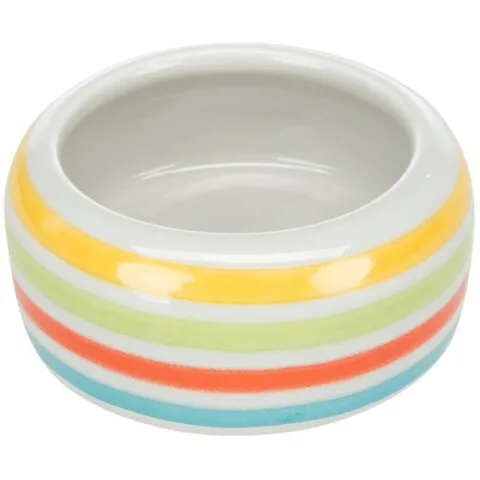 Rozatoare - Castron ceramic pentru rozatoare Trixie Multicolor 50 ml / 8 cm