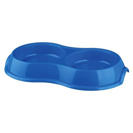 Castroane si boluri pisici - Castron dublu pentru pisici cu antiderapant 0.2 L / 11 cm