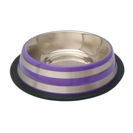 Caini - Castron metalic pentru caini Strip 0,25 L
