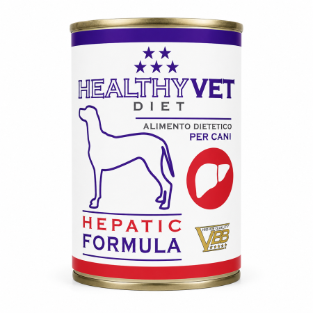 Diete Veterinare Caini - Conserva dietetica pentru caini Healthy Vet Diet Hepatic 400 gr