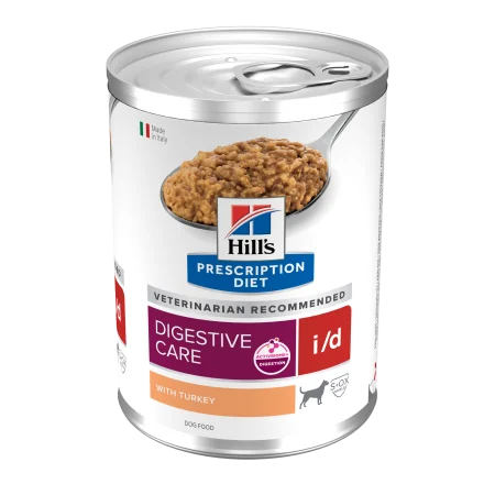 Hrana umeda - Conserva dietetica pentru caini Hill's PD Digestive Care I/D cu curcan 360 gr