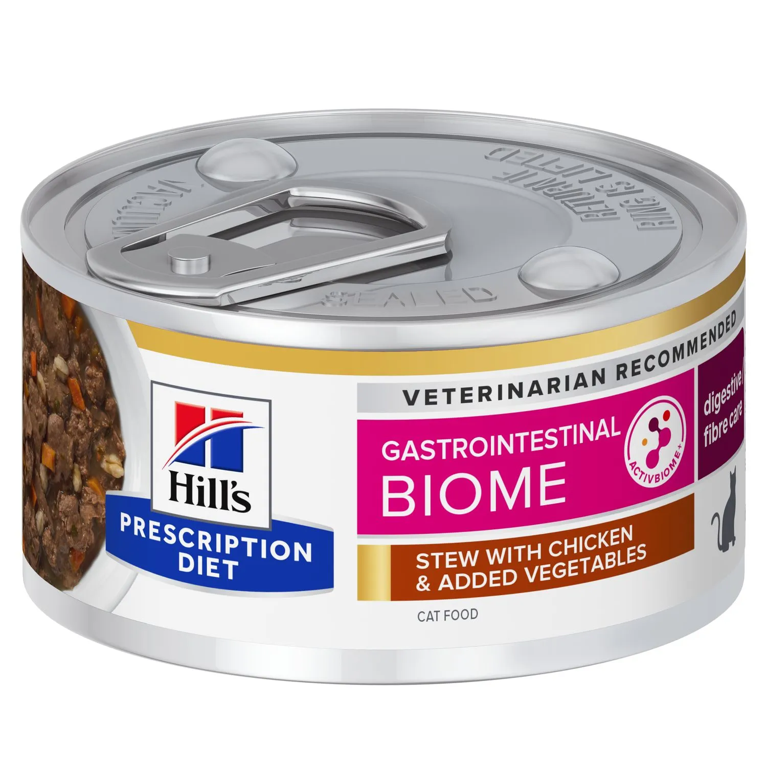 Pisici - Conserva dietetica pentru pisici Hill's PD Gastroinestinal Biome Tocanita cu pui 82 gr