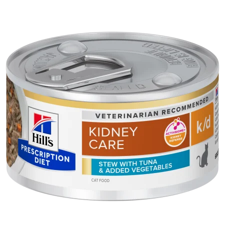 Hrana umeda - Conserva dietetica pentru pisici Hill's PD Kidney Care K/D cu ton 82 gr