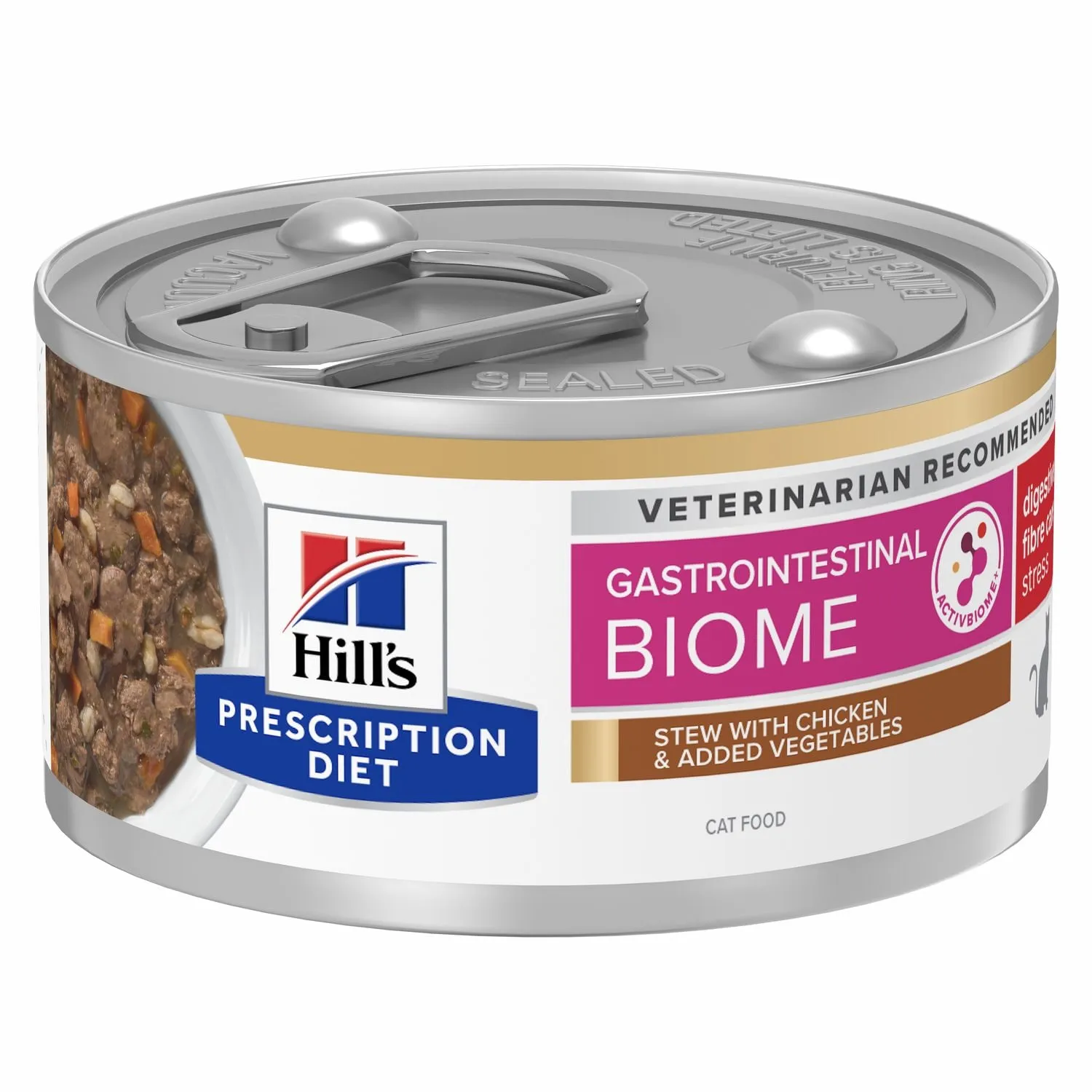 Pisici - Conserva dietetica pentru pisici Hill's PD Gastrointestinal Biome Stress Tocanita cu pui 82 gr