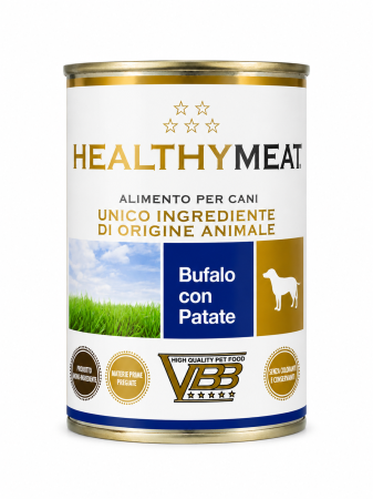 Caine Adult - Conserva pentru caini Healthy Meal Monoproteic cu bivol 400 gr