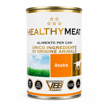 Caine Adult - Conserva pentru caini Healthy Meat Monoproteic cu rata 400 gr