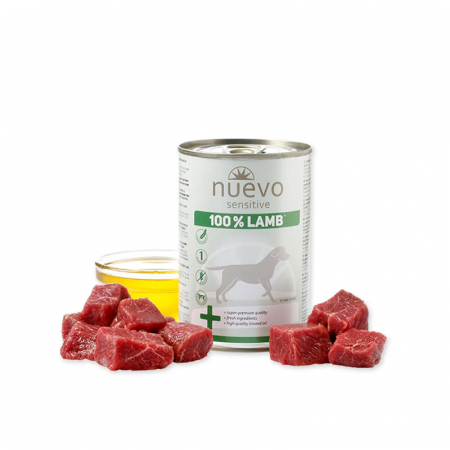 Caine Adult - Conserva pentru caini Nuevo Sensitive cu miel 400 gr