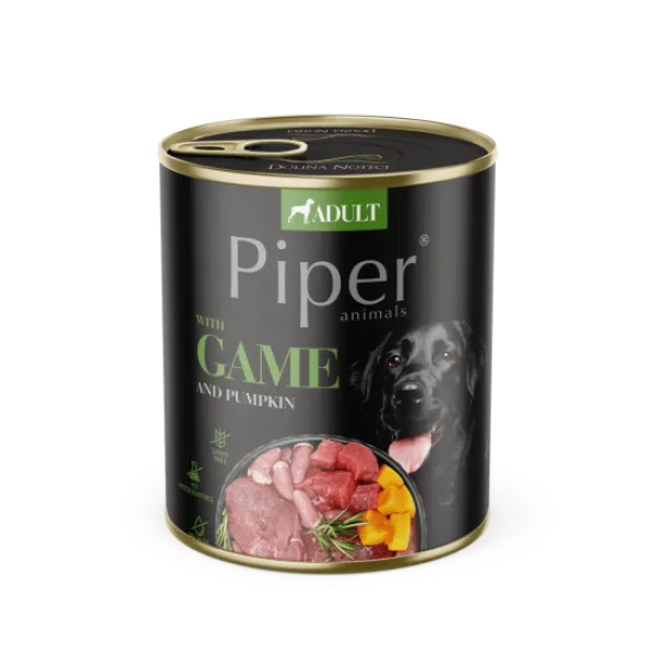 Caini - Conserva pentru caini Piper Adult cu vanat & dovleac 800 gr