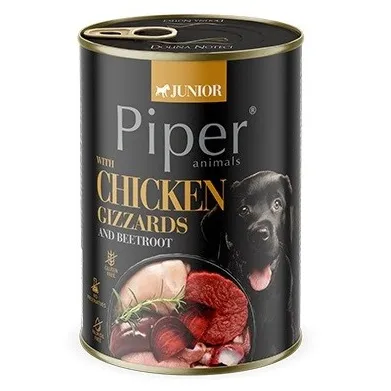 Caine Junior - Conserva pentru caini Piper Junior cu inima de vita & morcov 400 gr