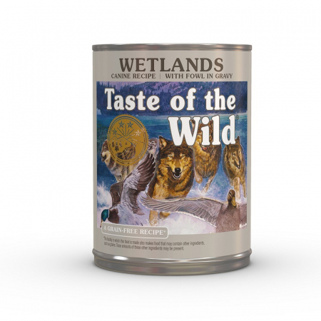 Caine Junior - Conserva pentru caini Taste of the Wild Wetlands Canine 390 gr