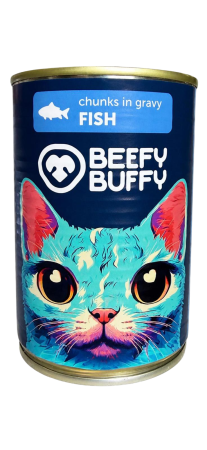 Pisici - Conserva pentru pisici Beffy Buffy cu peste 415 gr