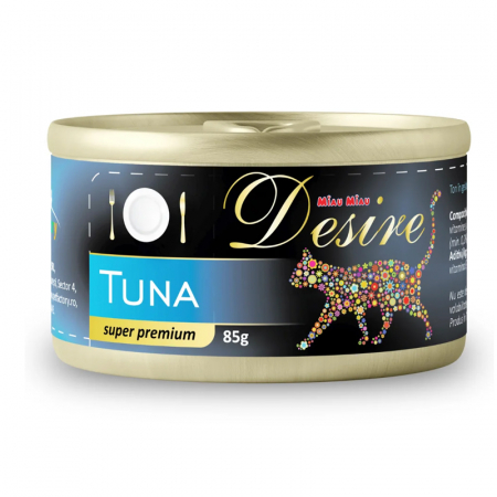 Pisica Adult - Conserva pentru pisici Desire cu ton file in gelatina 85 gr