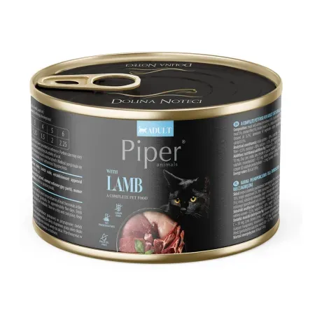 Pisici - Conserva pentru pisici Piper Adult cu miel 185 gr