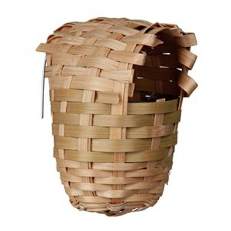 Accesorii pasari - Cuib din bambus pentru pasari 9 x 10 cm