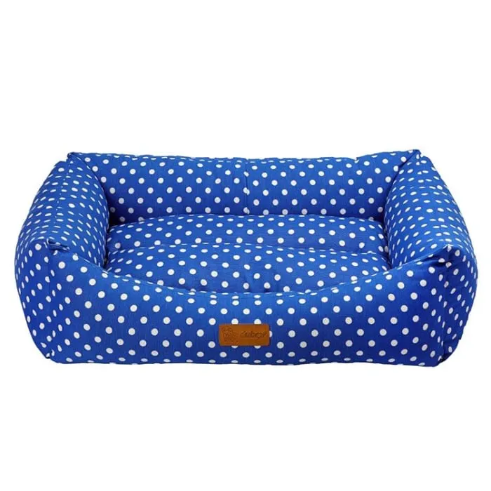 Caini - Culcus pentru caini 4Dog Makarons L Albastru 78 x 60 x 22 cm