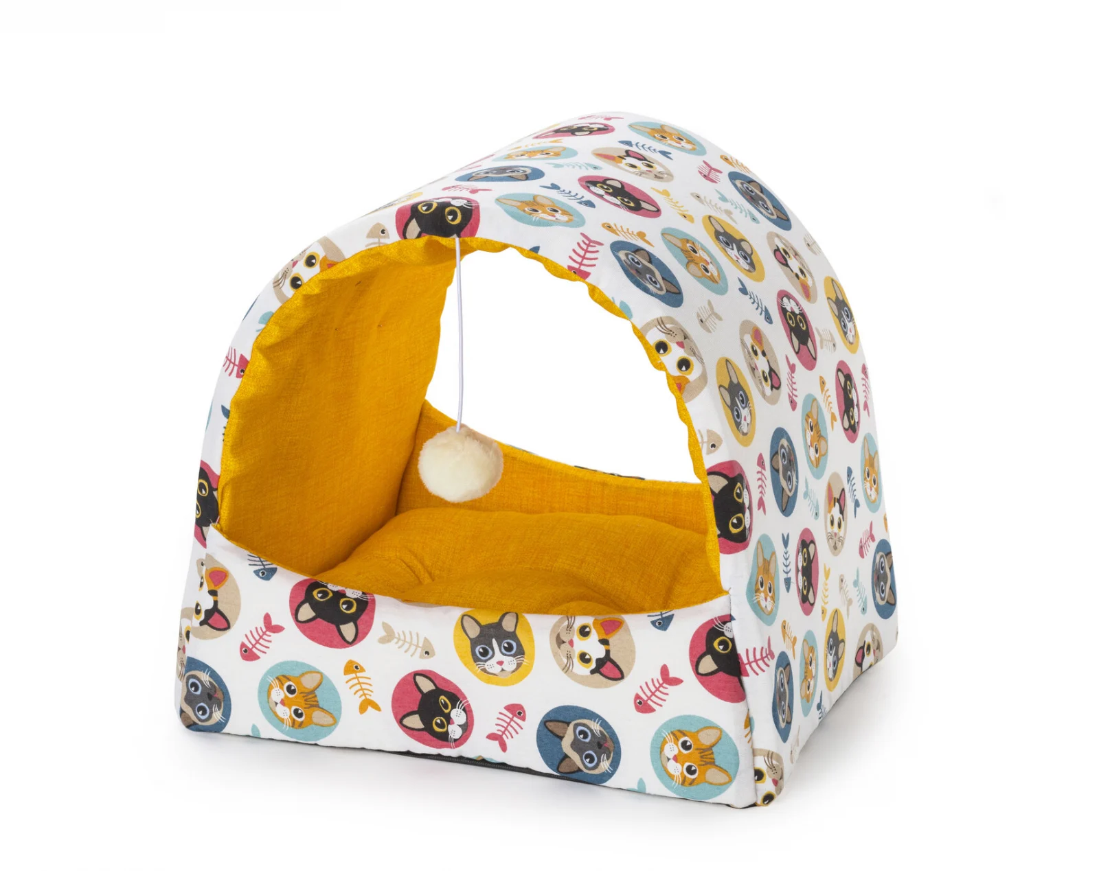 Noutati - Culcus pentru pisici Casuta Leopet Multicolor
