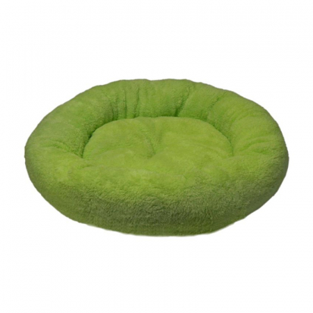 Culcusuri & saltele - Culcus rotund 4Dog Deluxe din plush verde 52 x 9 cm