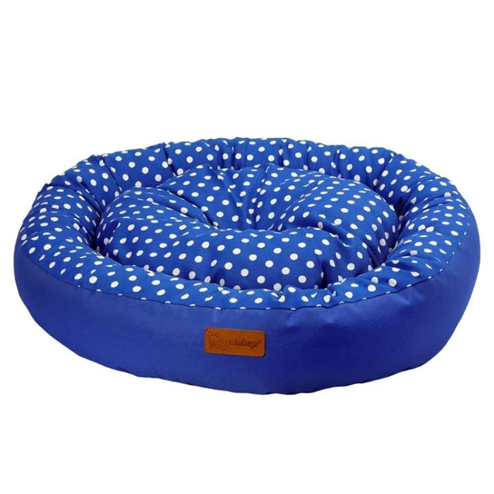Culcusuri & saltele - Culcus rotund 4Dog Deluxe Tarte Albastru 65 x 15 cm
