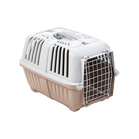 Custi & genti de transport - Cusca de transport Pratiko 1 Metal Cipria Pink 48 x 31 x 33 (h) cm