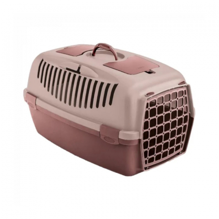 Caini - Cusca de transport Stefanplast Gulliver Nr.2 Pink/Rosy/Brown 55 x 36 x 35 cm