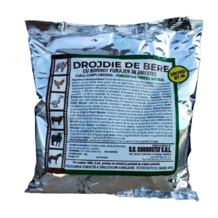 Animale de curte - Drojdie de bere cu borhot Drovid BT40 1 kg