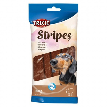 Caini - Recompense pentru caini Stripes cu miel 10 buc/100 gr