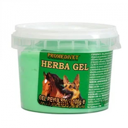 Antiinflamatoare - Gel calmant pentru dureri Promedivet Herba Gel 100 gr