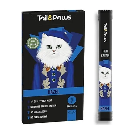 Recompense pisici - Gustare pentru pisici Tail Paws Hazel Crema cu peste 5 buc / pachet
