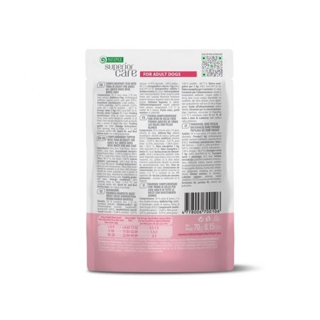 Gustari pentru caini N.P. Superior Care White Dogs cu ton 70 gr [1]