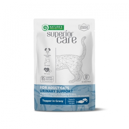 Recompense pisici - Gustari pentru pisici N.P. Superior Care Urinary Support cu ton & somon 70 gr