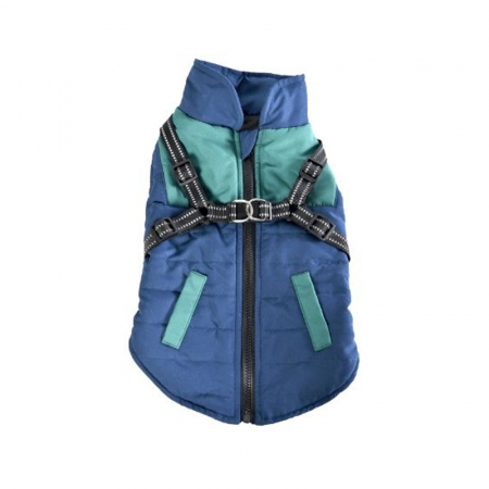 Hainute caini - Hainuta caini 4Dog Deluxe Harness Blue 45 cm